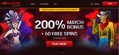 DomGame Casino Homepage